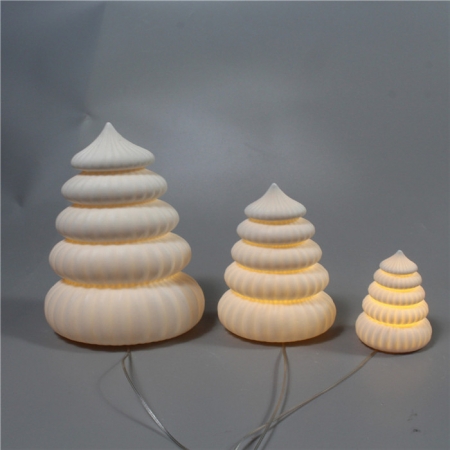 CERAMIC CHRISTMAS TREE WITH LED LIGHT